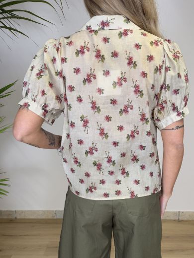 Immagine di CAMICETTA MANICA CORTA FIORI