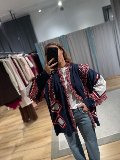 Immagine di CARDIGAN FRANGE GEOMETRIC