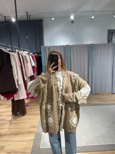 Immagine di CARDIGAN FRANGE GEOMETRIC