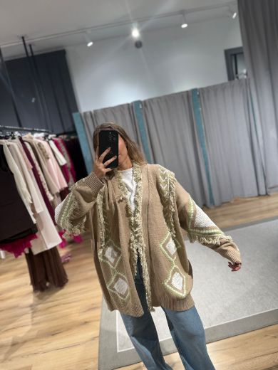 Immagine di CARDIGAN FRANGE GEOMETRIC