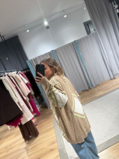 Immagine di CARDIGAN FRANGE GEOMETRIC