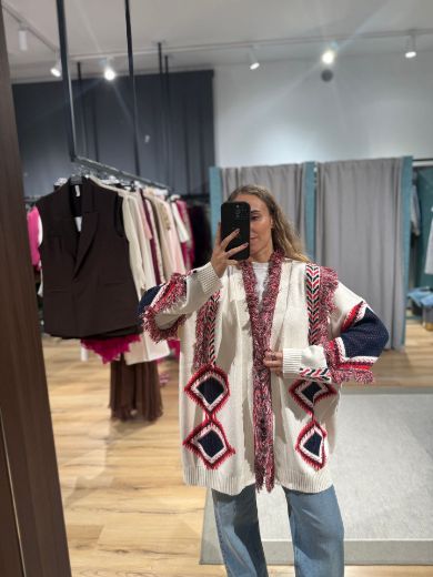 Immagine di CARDIGAN FRANGE GEOMETRIC
