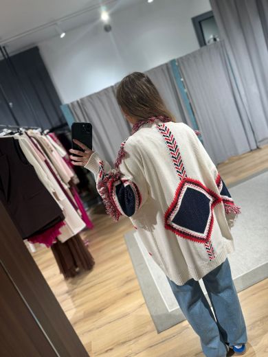 Immagine di CARDIGAN FRANGE GEOMETRIC