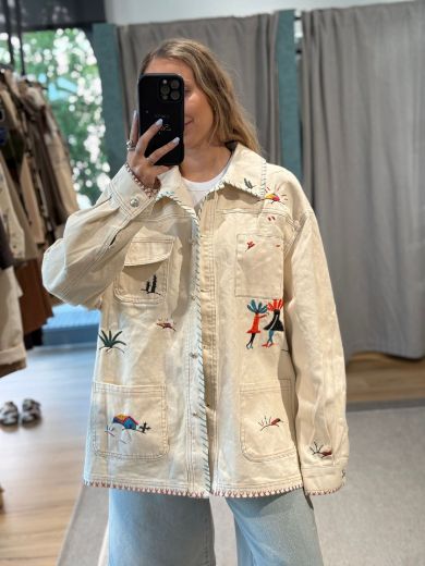 Immagine di GIACCA JEANS RICAMI