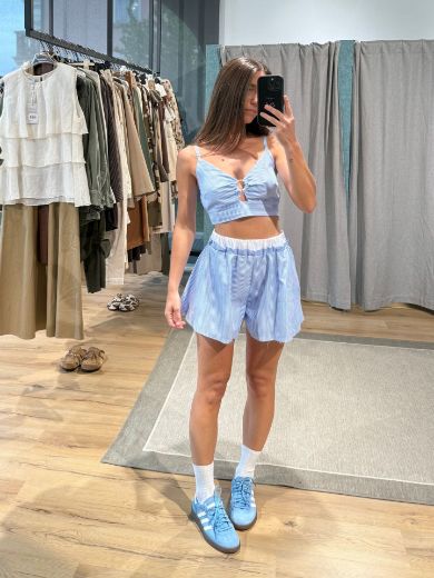 Immagine di PANTALONCINO FARFALLA RIGHE