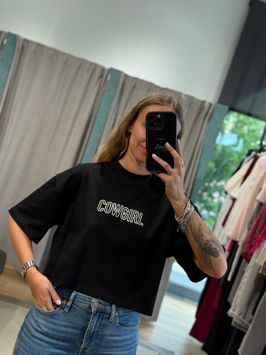 Immagine di T-SHIRT CROP COWGRIL