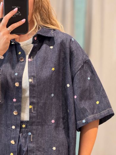 Immagine di COORDINATO DENIM FIORI
