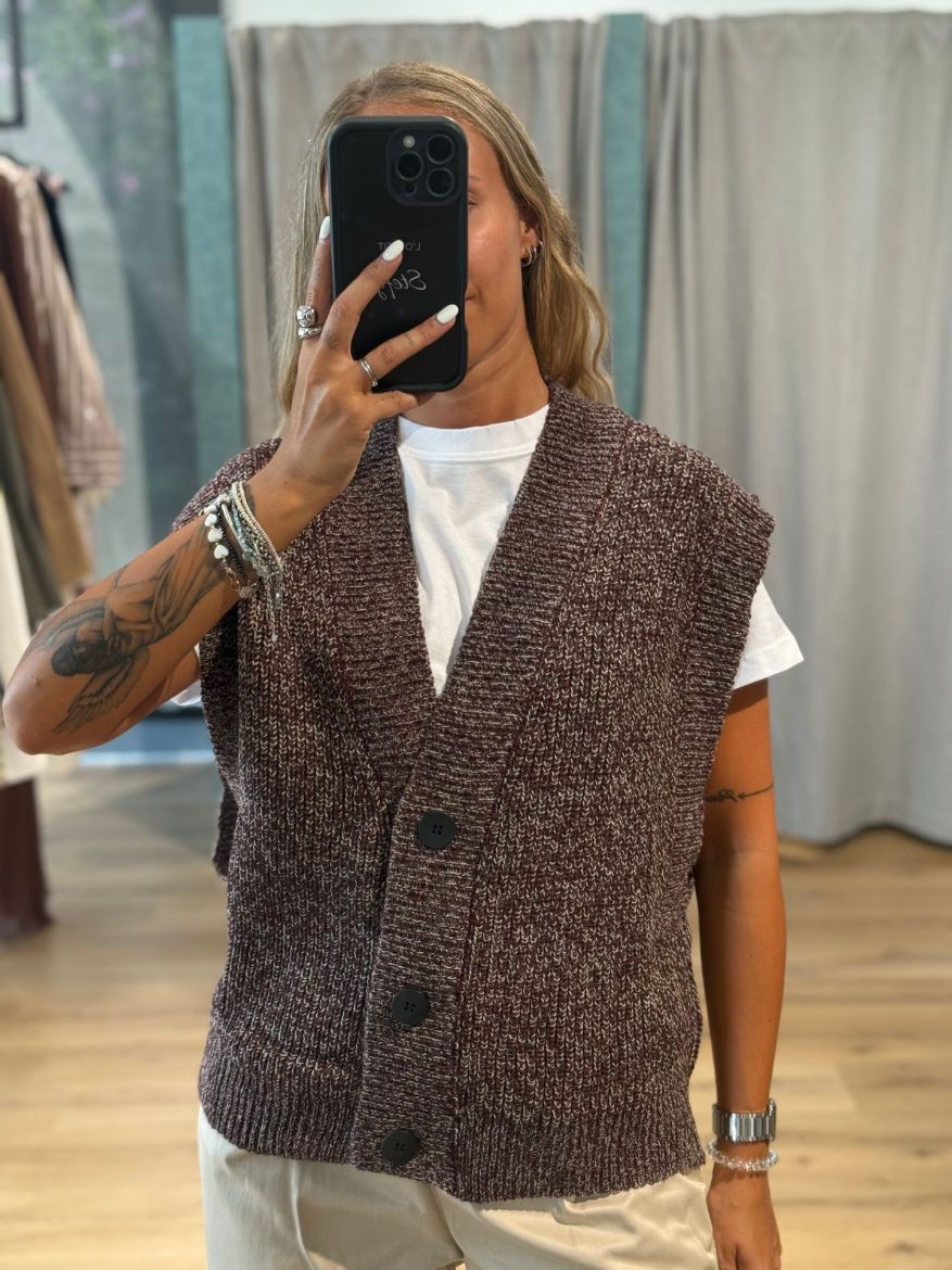 Immagine di GILET IN MAGLIA MELANGE | + colori
