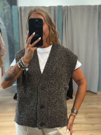 Immagine di GILET IN MAGLIA MELANGE | + colori
