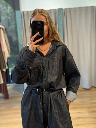 Immagine di TUTA JEANS CON CINTURA