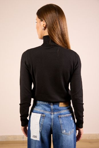 Immagine di MAGLIONCINO BASIC VISCOSA DOLCEVITA - Disponibile in NERO, MARRONE, BORDEAUX, PANNA