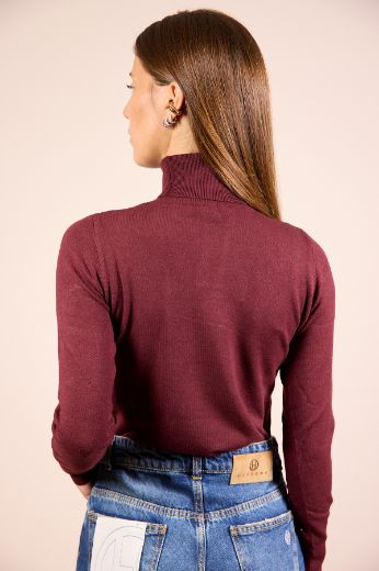 Immagine di MAGLIONCINO BASIC VISCOSA DOLCEVITA - Disponibile in NERO, MARRONE, BORDEAUX, PANNA
