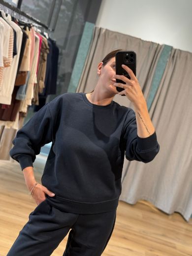 Immagine di FELPA CHILLI GIROCOLLO - Disponibile in MARRONE, BLU