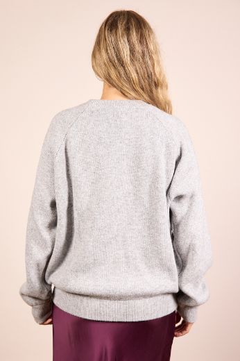 Immagine di MAGLIONE MISTO LANA/CASHMERE - Disponibile in NERO, MARRONE, GRIGIO, BORDEAUX