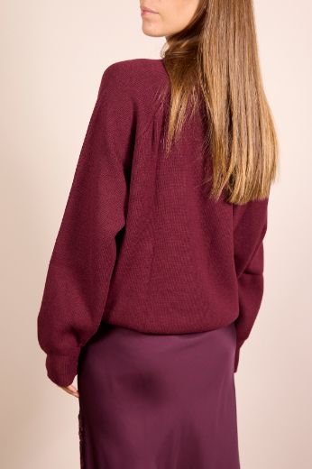 Immagine di MAGLIONE MISTO LANA/CASHMERE - Disponibile in NERO, MARRONE, GRIGIO, BORDEAUX