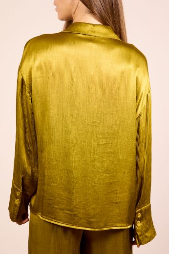 Immagine di CAMICIA COLLO APERTO VISCOSA - Disponibile in VERDE, BLU