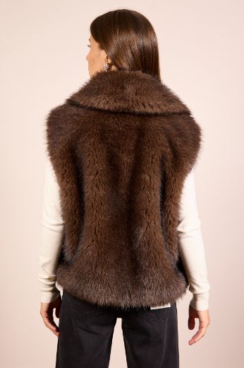 Immagine di GILET ECOPELLICCIA MORO