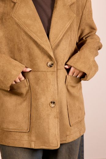 Immagine di BLAZER SCAMOSCIATO CAMMELLO
