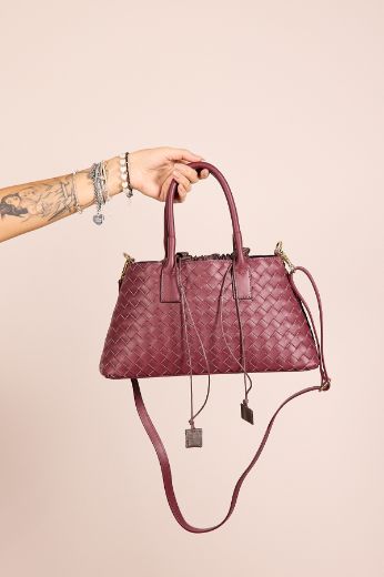 Immagine di BORSA INTRECCIATA - Disponibile in NERO, BORDEAUX, BLU
