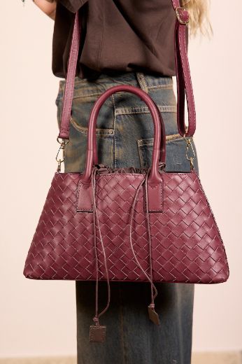 Immagine di BORSA INTRECCIATA - Disponibile in NERO, BORDEAUX, BLU