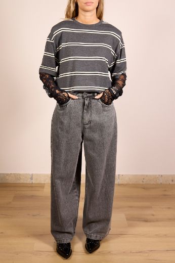 Immagine di JEANS NERO SLAVATO