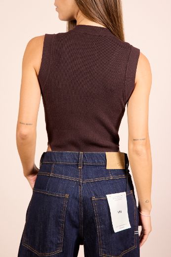 Immagine di BODY IN MAGLIA SCOLLO A V