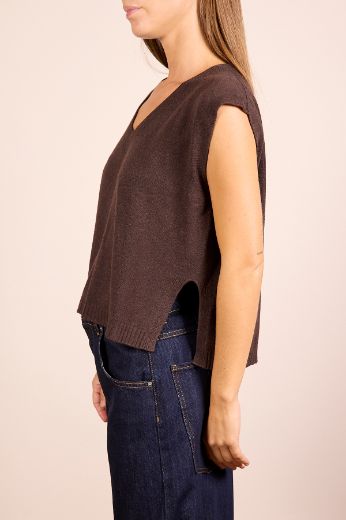 Immagine di GILET IN MAGLIA SCOLLO A V