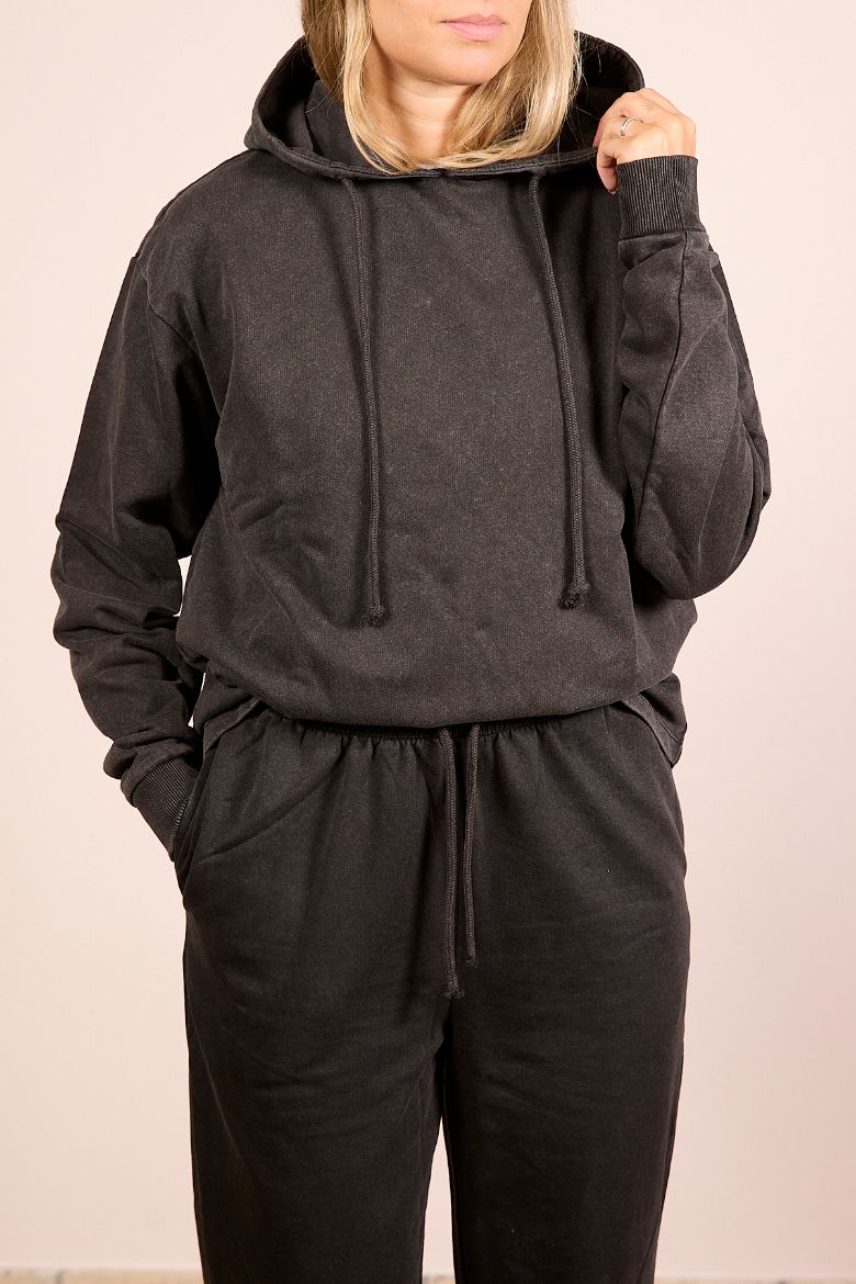 Immagine di FELPA CHILLI STONEWASH - Disponibile in BORDEAUX, NERO