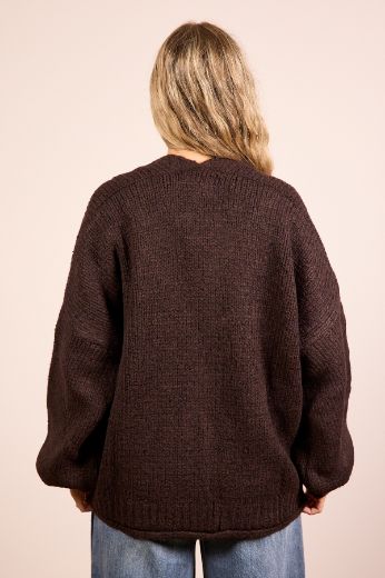 Immagine di CARDIGAN 3 BOTTONI - Disponibile in PANNA, MARRONE, BORDEAUX, NERO, GRIGIO
