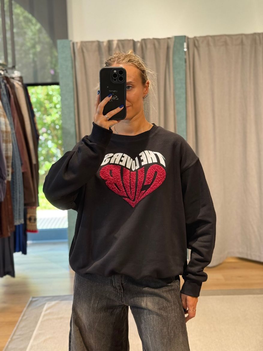 Immagine di FELPA  THE LOVERS CLUB  - Disponibile in MARRONE, NERO