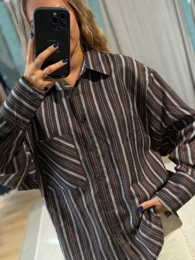 Immagine di CAMICIA A RIGHE MORO