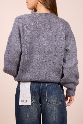 Immagine di MAGLIONE MISTO MOHAIR - Disponibile in PANNA, MARRONE, GRIGIO, BORDEAUX, BLU