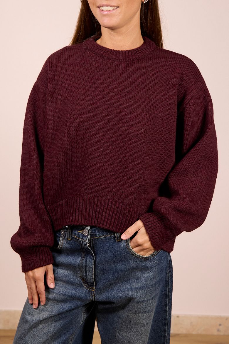 Immagine di MAGLIONE LANA/ALPACA - Disponibile in SABBIA, NERO, MARRONE, BORDEAUX