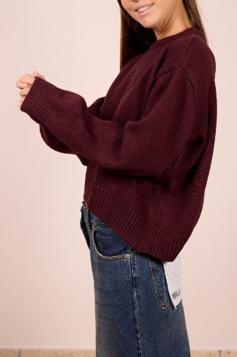 Immagine di MAGLIONE LANA/ALPACA - Disponibile in SABBIA, NERO, MARRONE, BORDEAUX