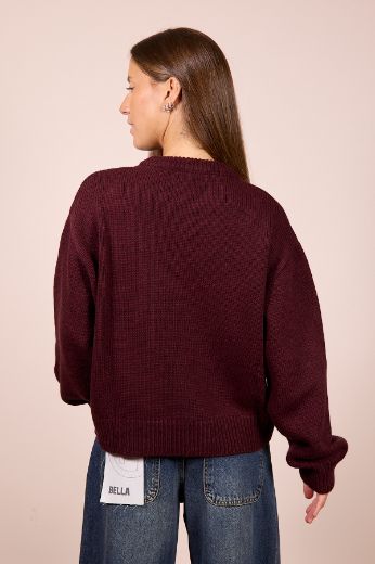 Immagine di MAGLIONE LANA/ALPACA - Disponibile in SABBIA, NERO, MARRONE, BORDEAUX