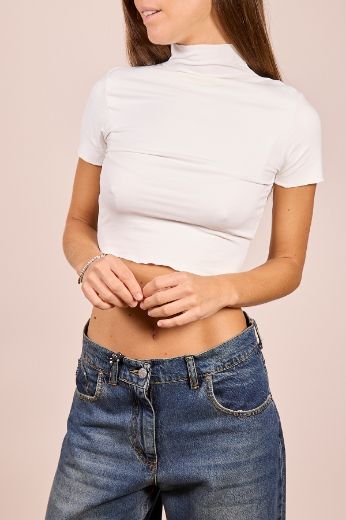 Immagine di T-SHIRT VIRGINIA - Disponibile in MARRONE, BORDEAUX, BIANCO, NERO