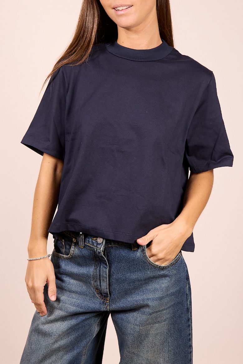 Immagine di T-SHIRT BOXY FIT - Disponibile in NERO, MARRONE, BLU, BIANCO