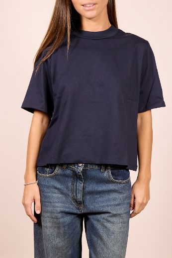 Immagine di T-SHIRT BOXY FIT - Disponibile in NERO, MARRONE, BLU, BIANCO