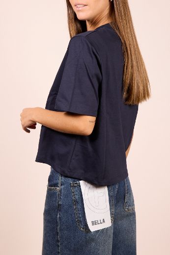 Immagine di T-SHIRT BOXY FIT - Disponibile in NERO, MARRONE, BLU, BIANCO