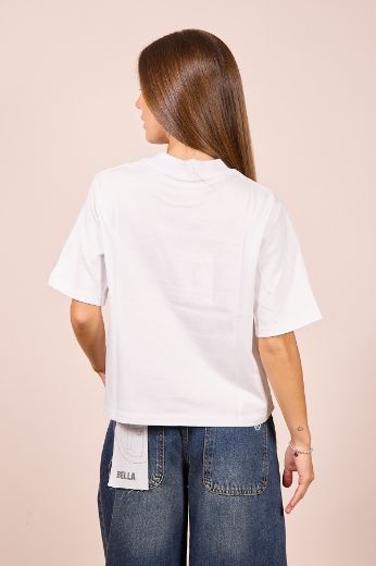 Immagine di T-SHIRT BOXY FIT - Disponibile in NERO, MARRONE, BLU, BIANCO