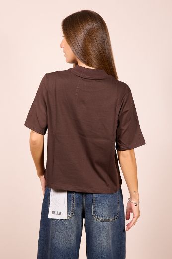 Immagine di T-SHIRT BOXY FIT - Disponibile in NERO, MARRONE, BLU, BIANCO