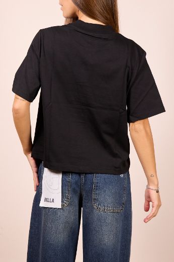 Immagine di T-SHIRT BOXY FIT - Disponibile in NERO, MARRONE, BLU, BIANCO