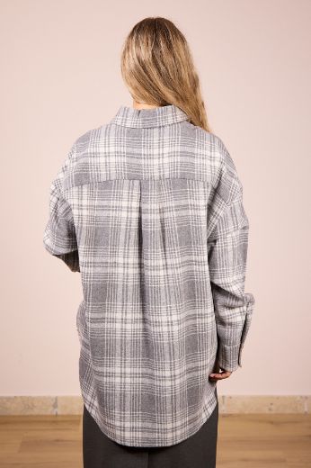 Immagine di CAMICIA OVER MISTO LANA