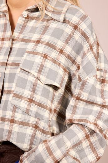 Immagine di MAXI CAMICIA WOOD - Disponibile in VERDE, BLU