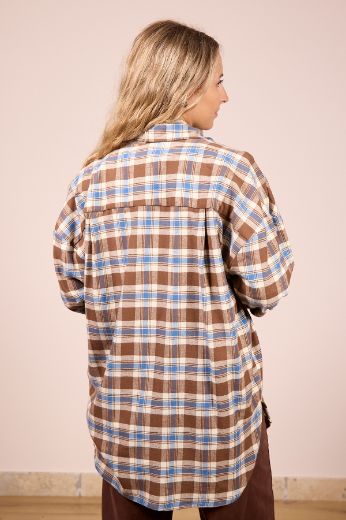 Immagine di MAXI CAMICIA WOOD - Disponibile in VERDE, BLU