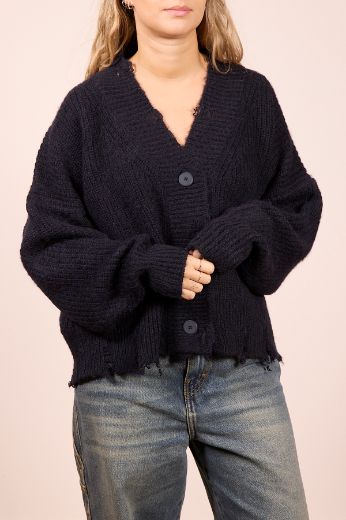 Immagine di CARDIGAN IN MAGLIA CON ROTTURE