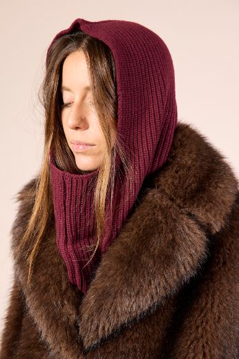 Immagine di BALACLAVA MISTO LANA/CASHMERE - Disponibile in NERO, MARRONE, GRIGIO, BORDEAUX, BEIGE