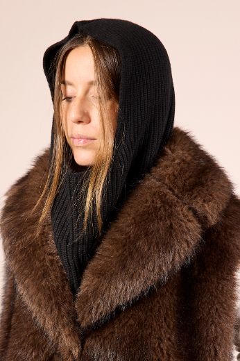 Immagine di BALACLAVA MISTO LANA/CASHMERE - Disponibile in NERO, MARRONE, GRIGIO, BORDEAUX, BEIGE