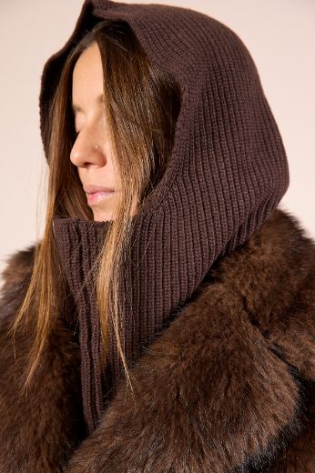 Immagine di BALACLAVA MISTO LANA/CASHMERE - Disponibile in NERO, MARRONE, GRIGIO, BORDEAUX, BEIGE