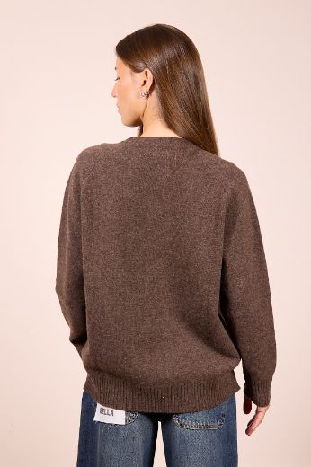 Immagine di MAGLIONE 100% LANA GIROCOLLO - Disponibile in MARRONE, GRIGIO, BLU, BEIGE SCURO, BEIGE CHIARO, PANNA, GRIGIO SCURO, GRIGIO CHIARO, TAUPE
